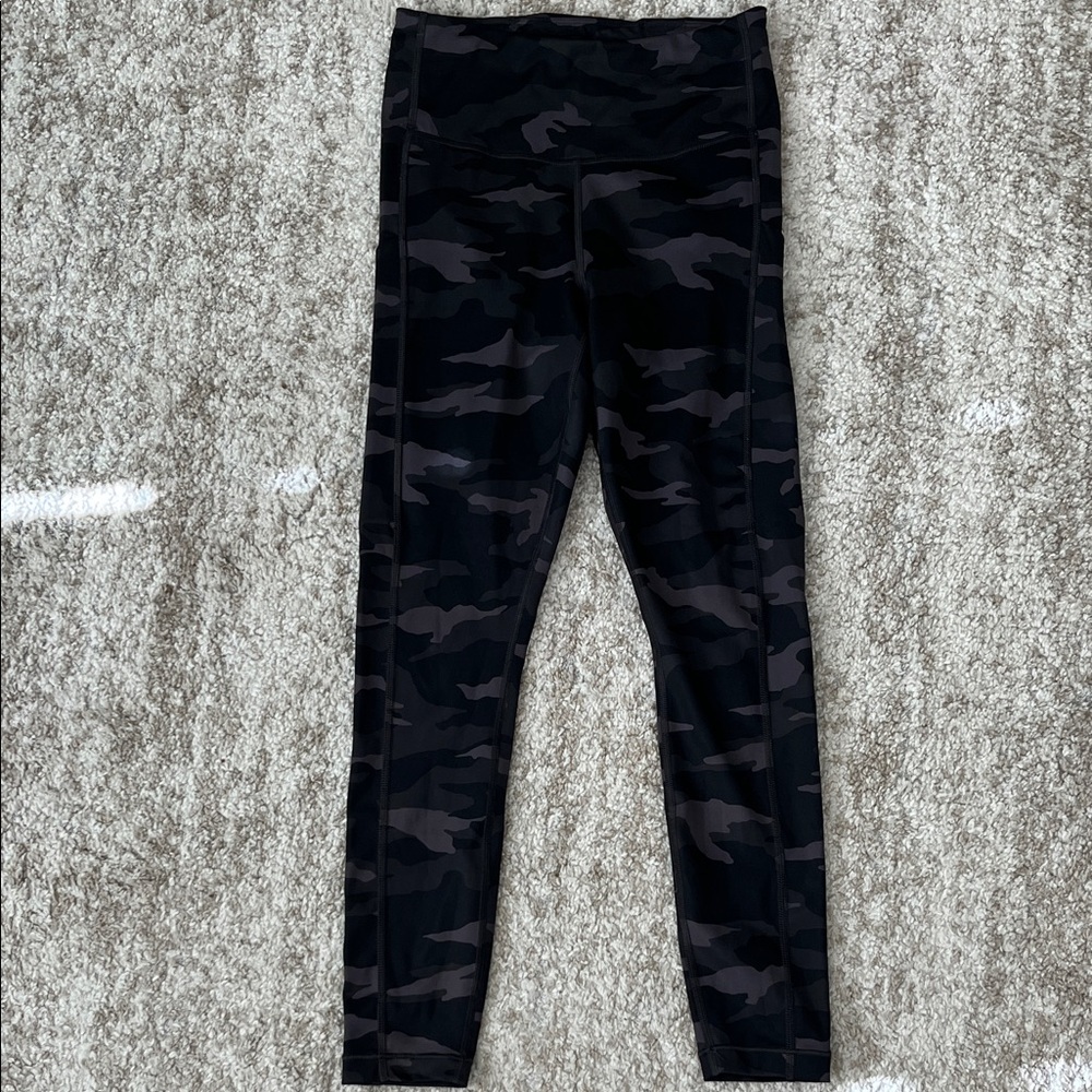 Athleta Black Camouflage Leggings